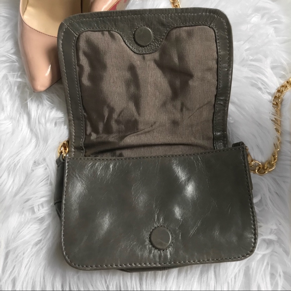 Badgley Mischka Taupe Gray Crossbody Bag - Picture 3 of 8